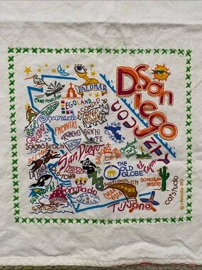San Diego Dish Towel from the Catstudio California Collection. 2013.